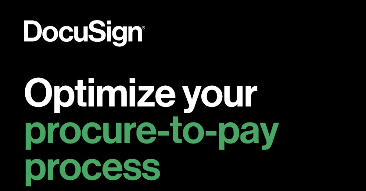 Optimize your procure-to-pay process