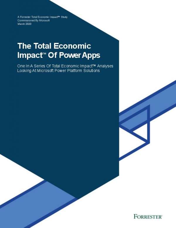 Forrester TEI Report — The Total Economic Impact of Power Apps