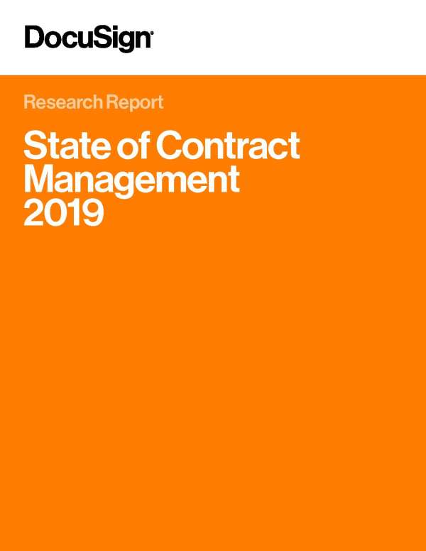 Research Report: State of contract management 2019