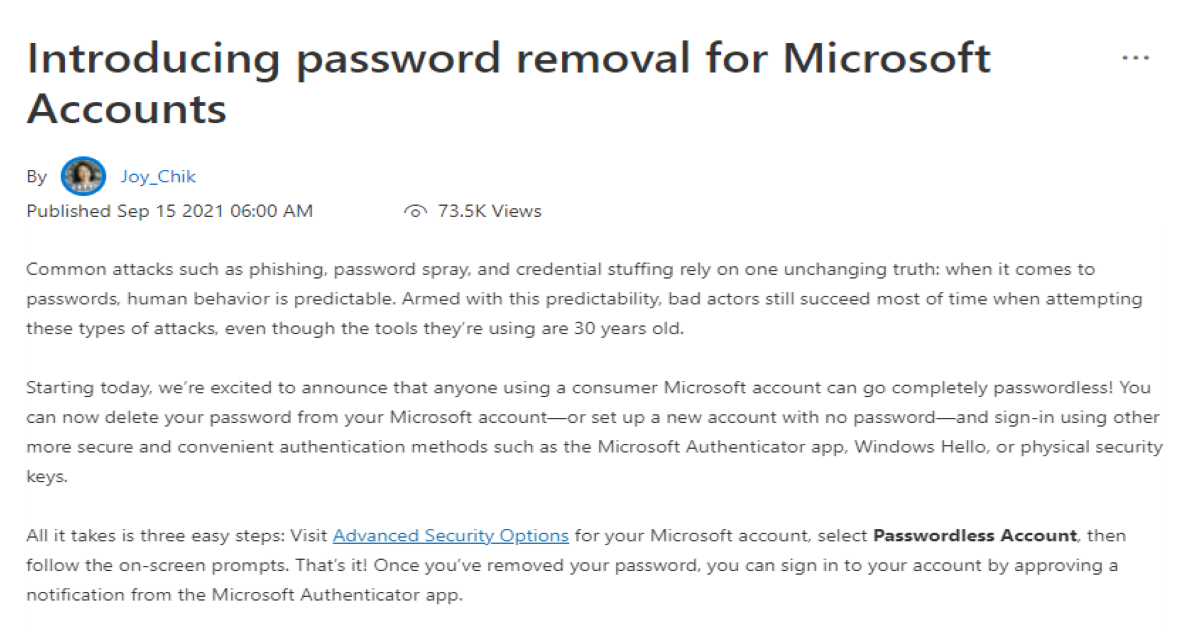 Introducing Password Removal for Microsoft Accounts